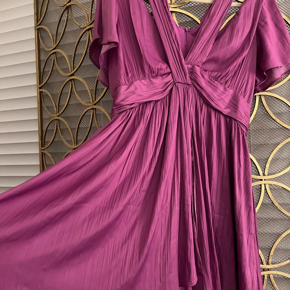 Anthropologie Vibrant Purple Dress